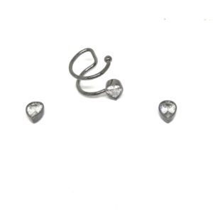 Brinco e piercing Fake Gota