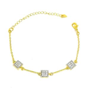 Pulseira Quadrados com Zirconias