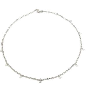 Chocker Zirconias Pendentes