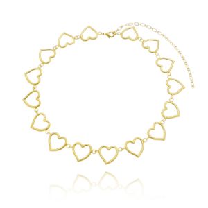 Chocker Corações Vazado