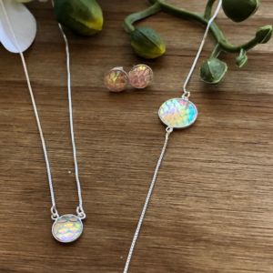 Conjunto Sereia Furta-Cor Prata 925