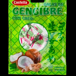 BALA DE GENGIBRE COM COCO 60GR.